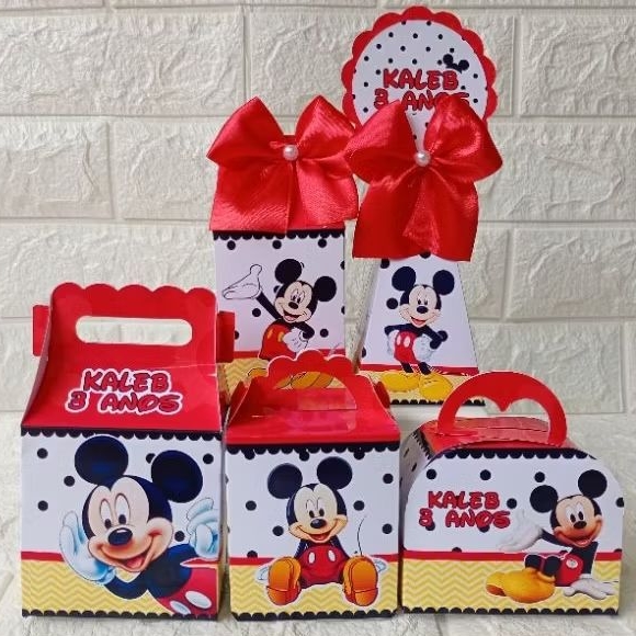 Kit Personalizados MICKEY ( PEGUE E MONTE ) Lembrancinha Personalizada Festa Infantil Mimos Aniversário