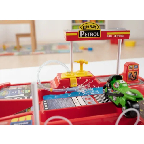 Brinquedo Lava Rápido Auto Posto Moto Polimento Higienização Lavagem Carro Moto Limpeza