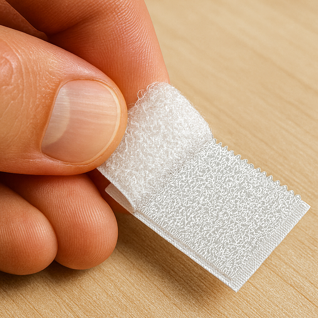 Fecho de Contato Autocolante 20mm 10 Tiras x 10cm Auto Adesivo Branco Macho E Fêmea em Oferta na Shopee