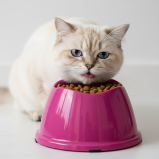 Comedouro Raso Alto Para Gatos 200ml Stark Pet Antiderrapante Design Moderno Anti Sujeira Bigode em Oferta na Shopee