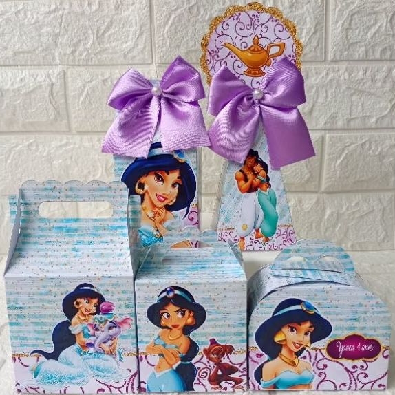 Kit Personalizados PRINCESA JASMINE ALADDIN( PEGUE E MONTE ) Lembrancinha Personalizada Festa Infantil Mimos Aniversário
