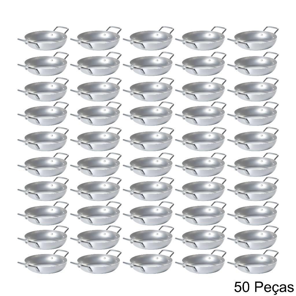 Kit Mini Frigideira Pergaminho Panelinha Pequena N°12 - 220ml ( 50 unidades ) Finger Food