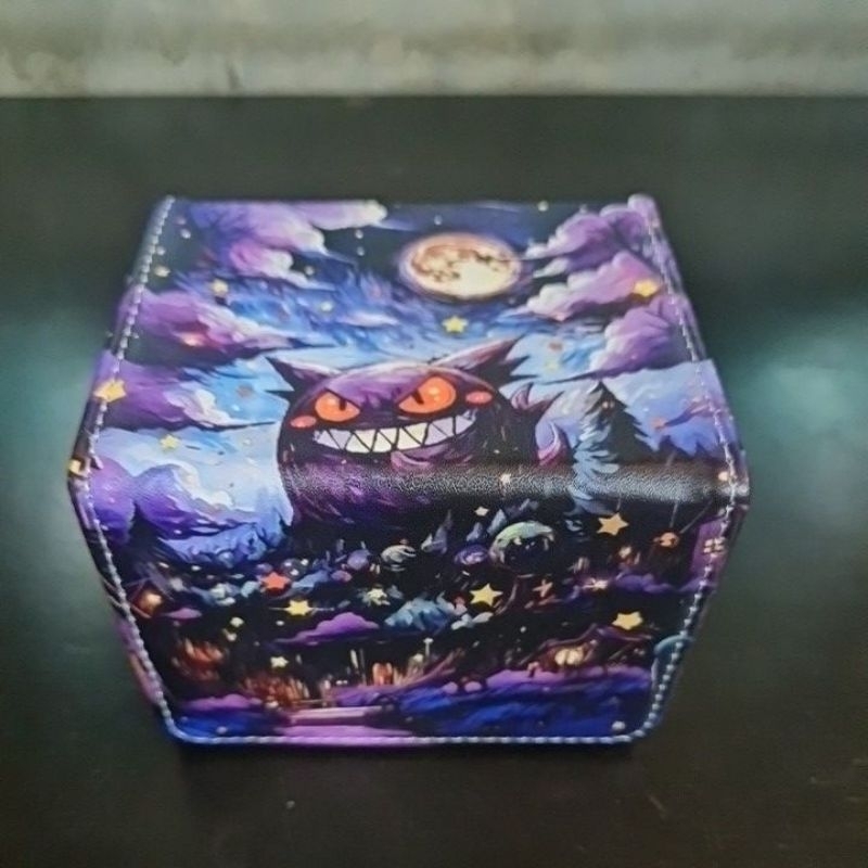 Deck box Forte 100+ cartas tema Ghosting, Magic the gathering, MTG, Pokemon, Yugioh, Keyforge, etc