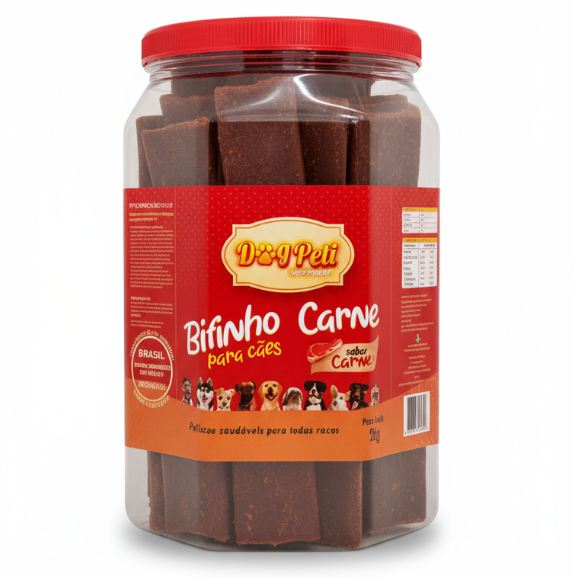 Bifinho Petisco Carne Canino Super Premium Dog Peti 2kg Pet Adestramento Cachorros em Oferta na Shopee