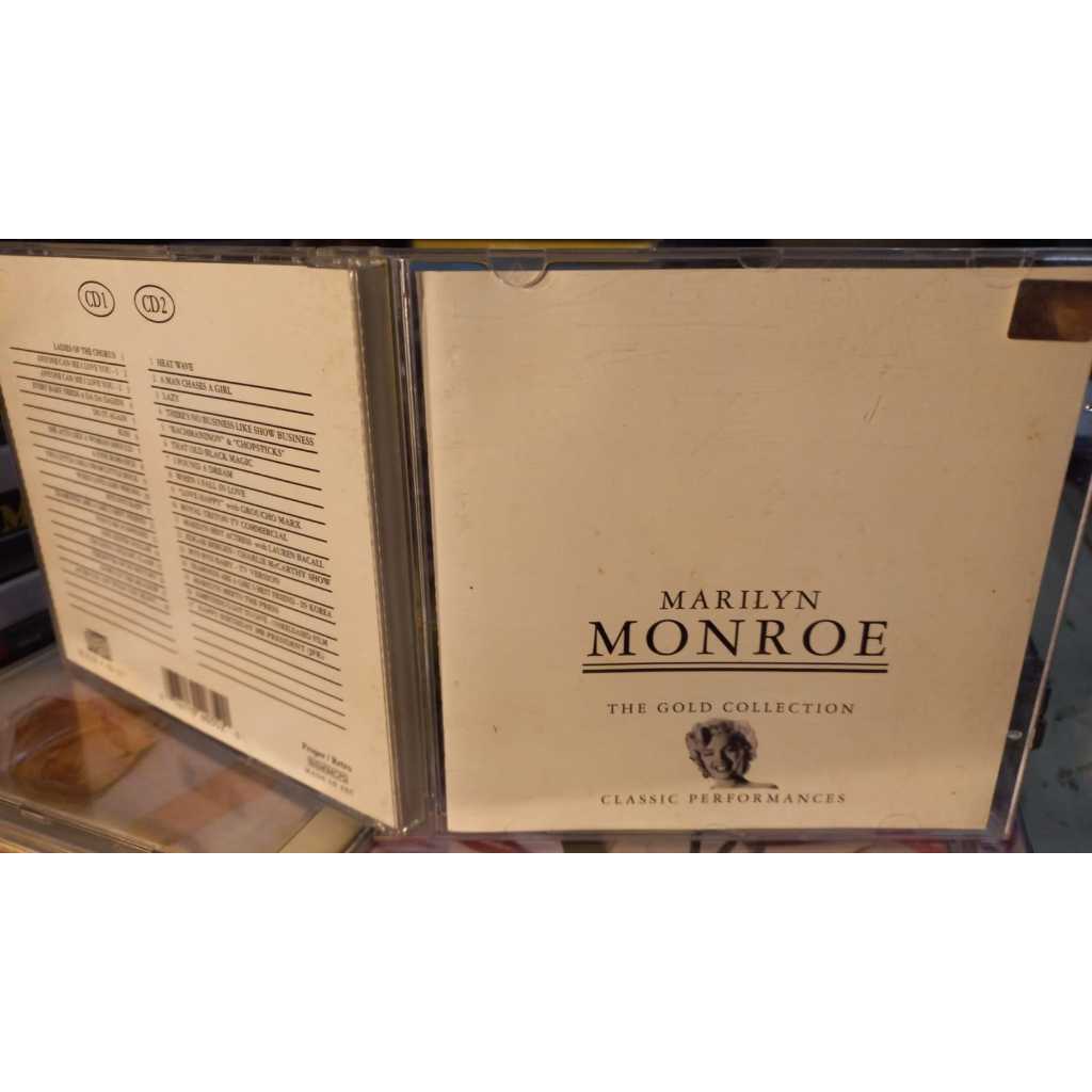 Cd Marilyn Monroe - Gold Collection - 2 Cd Import- Excelente Classic Performance raro lazy kiss bye baby heat wave ladie