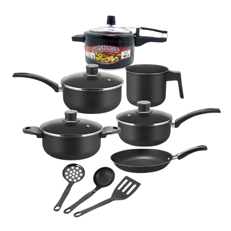 Conjunto de Panelas Antiaderente Preta: Onde Comprar | BuscaProdutos