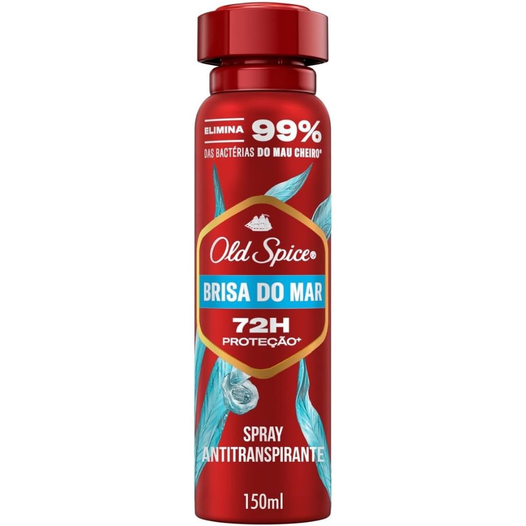 Desodorante Antitranspirante Old Spice Spray Brisa Do Mar Com 150ml em Oferta na Shopee
