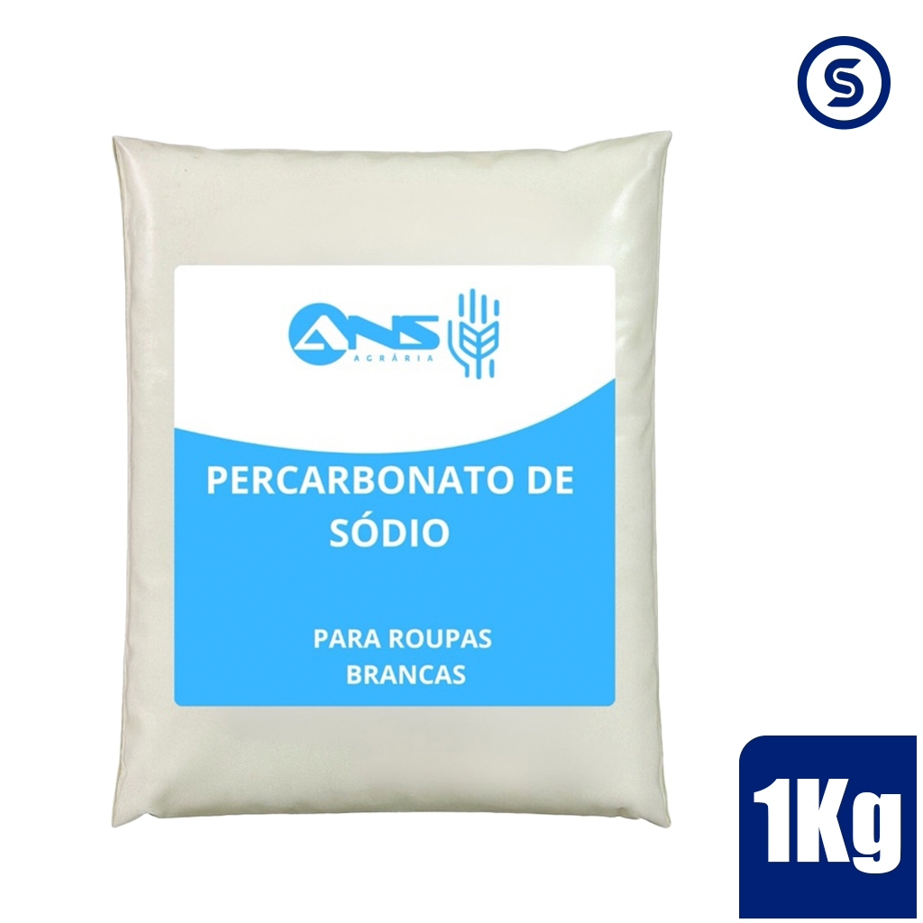 Percarbonato de Sódio ANS 1kg ORIGINAL – Remove manchas, desinfeta e clareia roupas brancas
