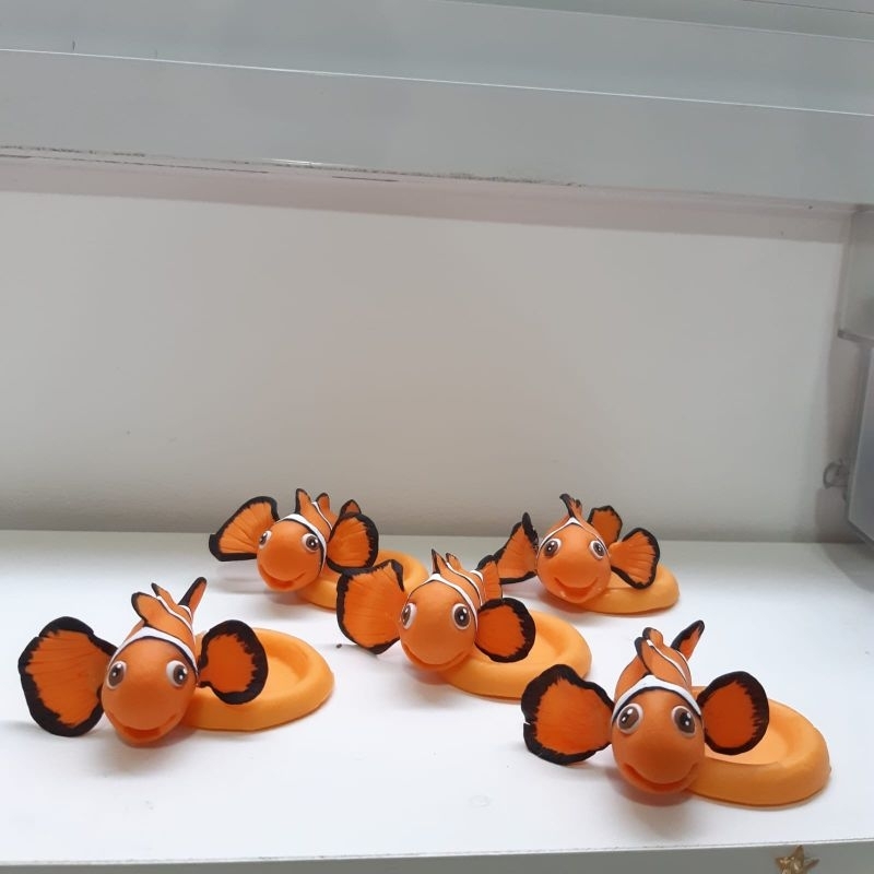 Porta Docinho em Biscuit Nemo e Dory - 10 unidades / Nemo e Dory em Biscuit | Lembrancinha Festa Fundo do Mar