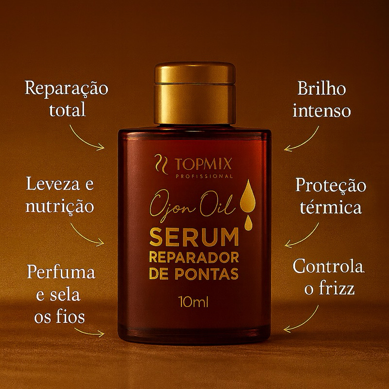 Reparador de Pontas de Ojon Extraordinario 10ml Topmix Profissional Nutritivo