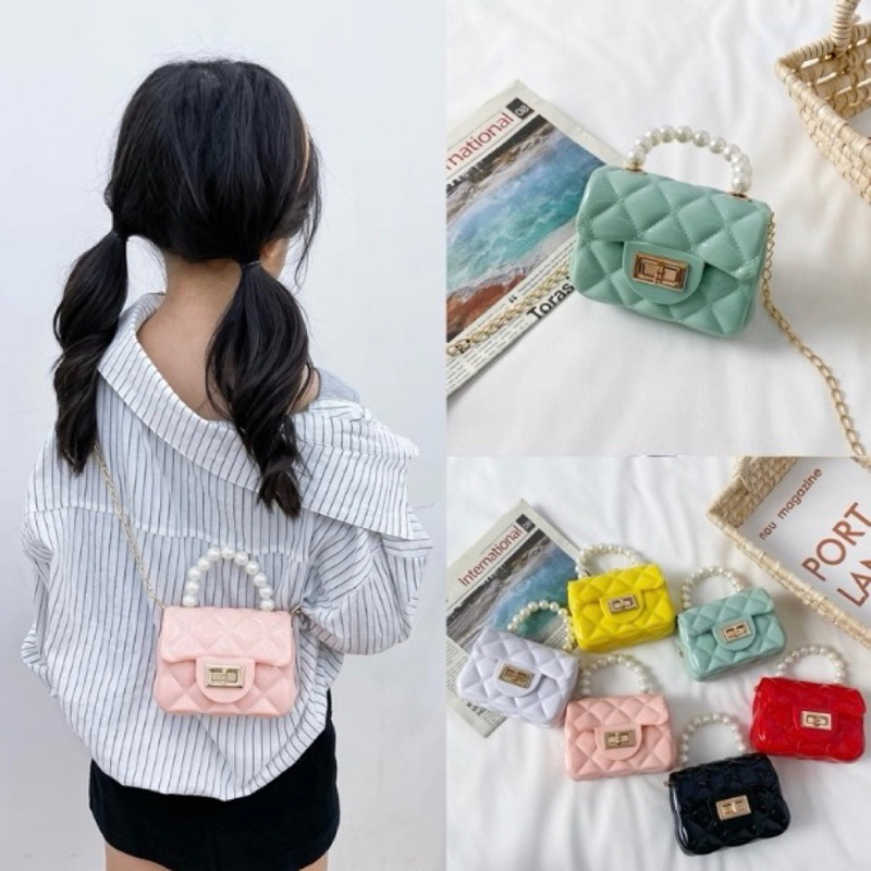 Bolsa Bloguerinha Transversal Perola Infantil