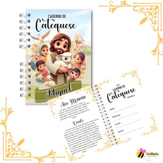 Caderno Catequese Personalizado Masculino em Oferta na Shopee