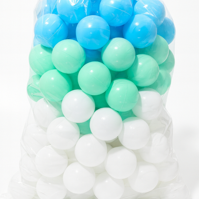 Bolinhas Premium para Piscina Infantil 100 - 75 Unid – Não Amassam - Brinquedo Sensorial Seguro