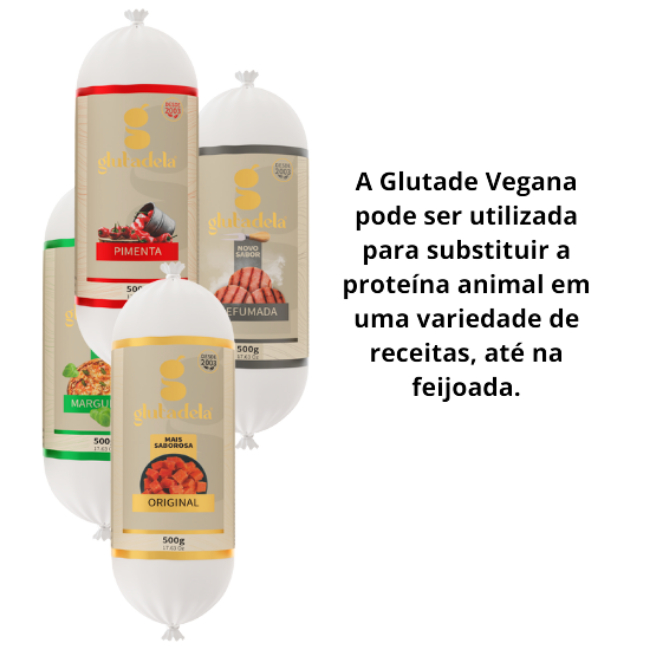 GLUTADELA SABOR ORIGINAL - A MORTADELA VEGANA 500 GRAMAS — imagem 2 de 2