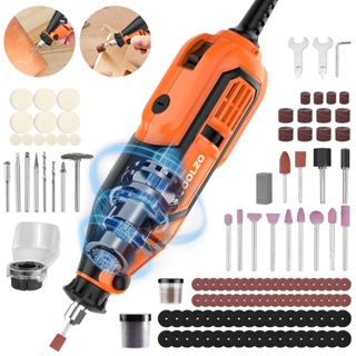Kit Micro Retifica AITOOLZO 92pc - 5Vel/450W/36kRPM & Eixo Flexivel em Oferta na Shopee