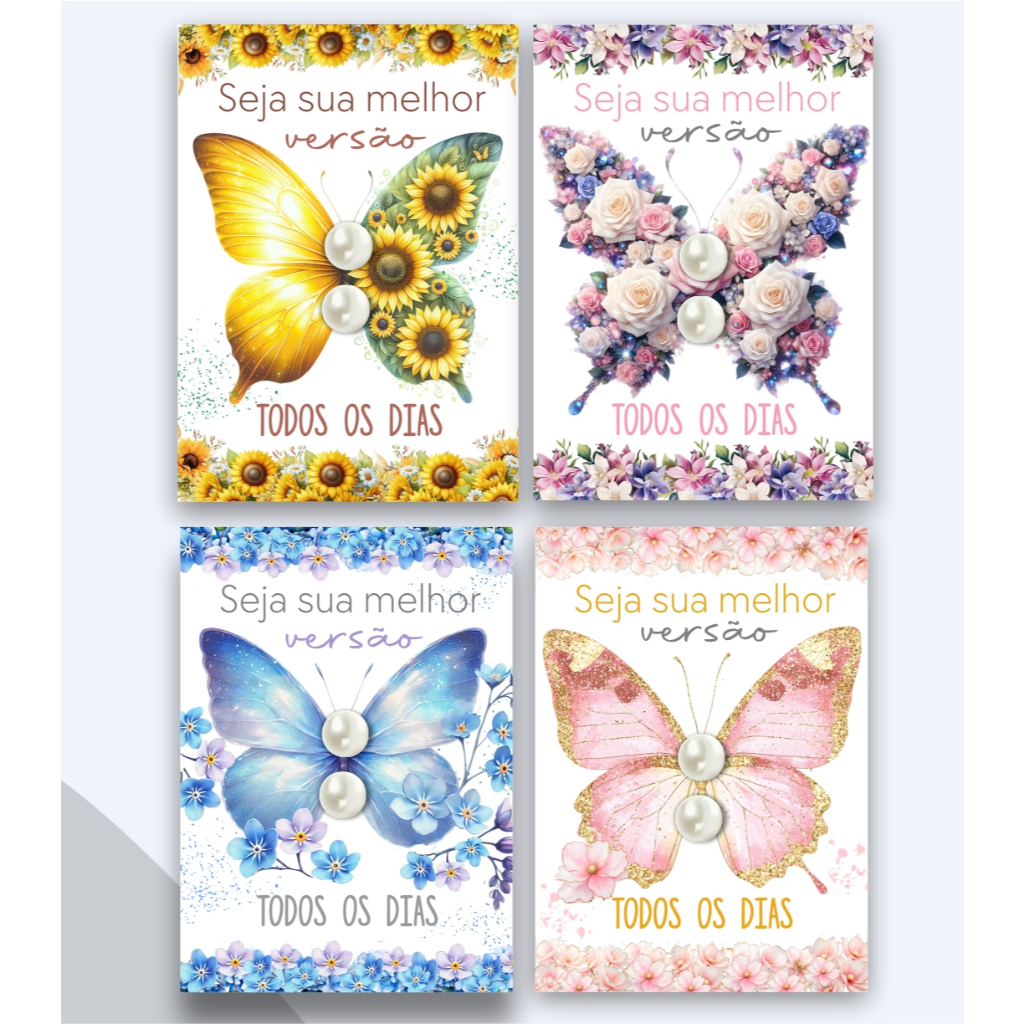 20/30/50/100 Tag com brinco borboletas, Tag personalizada, Lembrancinha Aniversário, clientes, Varios Modelos em Oferta na Shopee