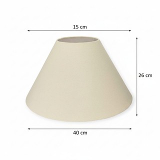 Cúpula  Grande | | 15x40x26 | Para Luminária Pendente ou Abajur de Chão
