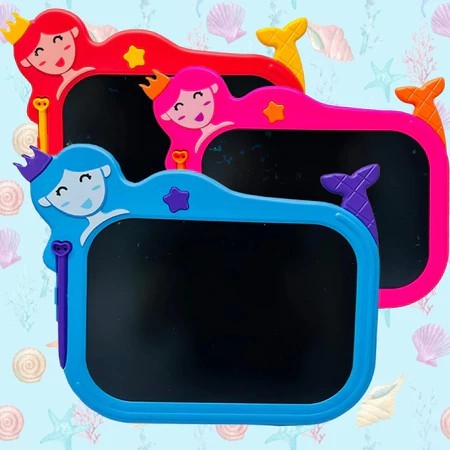 Lousa Mágica Lcd Digital Sereia Infantil 10 Polegadas Educativo Para Criança Escrever desenhar em Oferta na Shopee