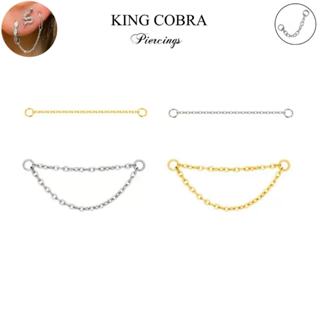 Corrente para Piercing orelha em Aço cirúrgico com Revestimento PVD 35mm Kb113 em Oferta na Shopee