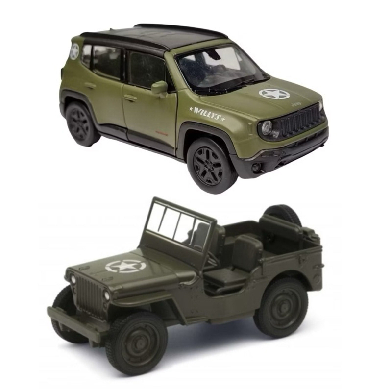 Miniatura De Coleção Jeep Willys Mb 1941 Jip Militar do Exercito Antigo 11 cm de Ferro Welly 1/36