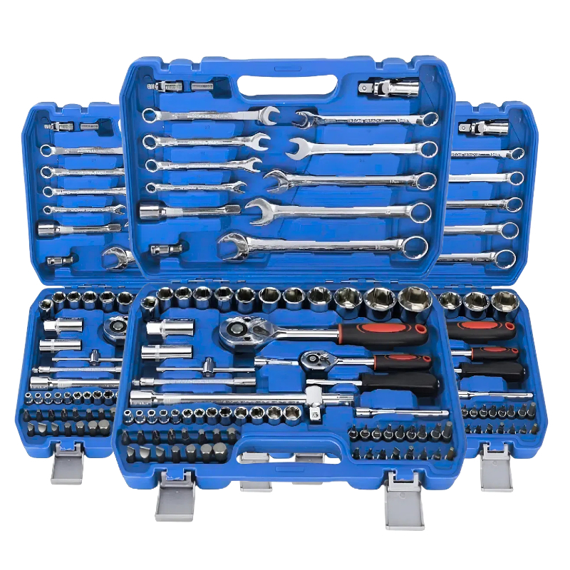 Kit 82 Peças de Ferramentas Jogo de Soquetes Completo com Chave Catraca Reversível e Maleta Multi Funções