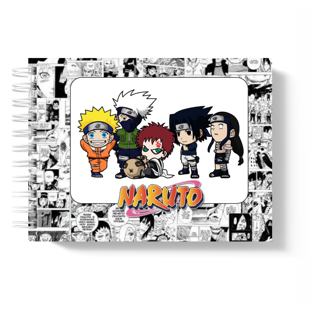LIVRO DE COLORIR | INSPIRADO NARUTO / JOGO/ DESENHO/ GAME / 35/50/80 e 100 folhas - 180G Desenho Pintura Coloring Book