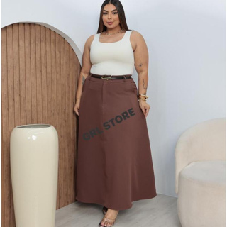 "Saia Godê Evangélica em Alfaiataria Plus Size (G1, G2, G3) – Cores Elegantes e Conforto Sofisticado ✨👗💖" em Oferta na Shopee