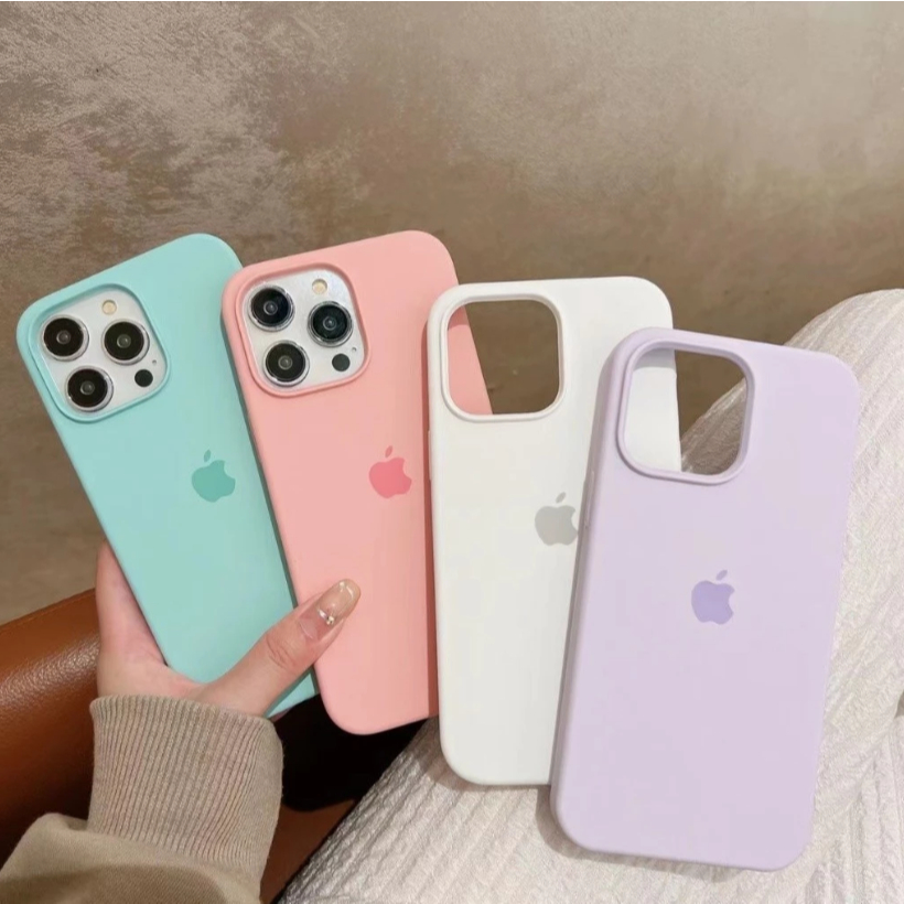 Capa De Silicone Líquido Colorido De Veludo case capinha capa para iPhone 14 Pro Max em Oferta na Shopee