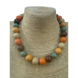 Colar de Bolas Feminino Elegante | Maxi Colar Clássico Fashion | Acessório Moderno e Versátil