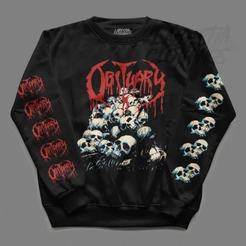 Moletom Careca Obituary Blusa Gola Redonda Banda Estilo Metal Vários Tamanhos
