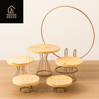 kit Decorativo Arco De Mesa Dourado + Boleira e Doceiras com 5 peças Decoração Festas Eventos em Oferta na Shopee