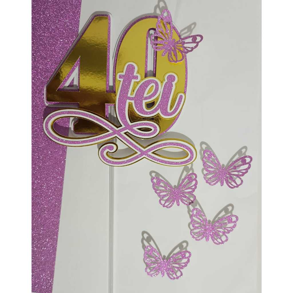 Bolo Rosa com Dourado com Glitter: Onde Comprar | BuscaProdutos