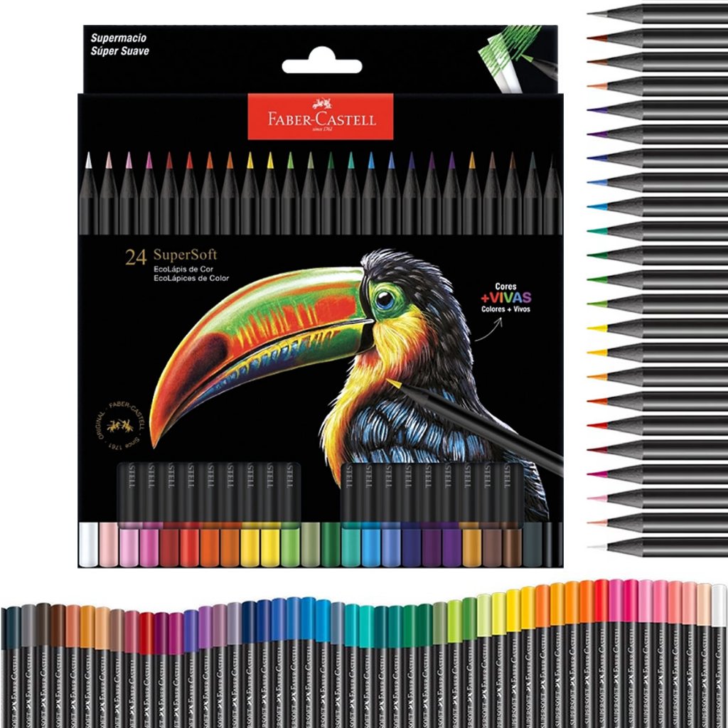 Lápis de Cor Faber Castell 24 Cores Ecolapis: Onde Comprar | BuscaProdutos