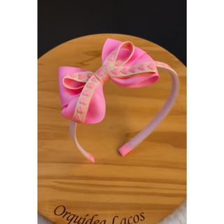 tiara/arquinho coração infantil delicada, acessório de cabelo para meninas, arquinho festa, natal, escola confortável. em Oferta na Shopee