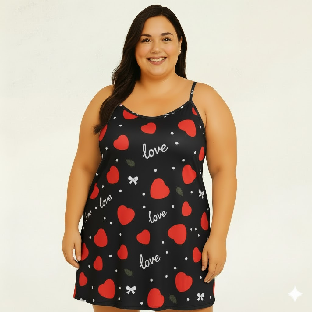 1 Camisola Grande Plus Sise Estampadas Extras XGG