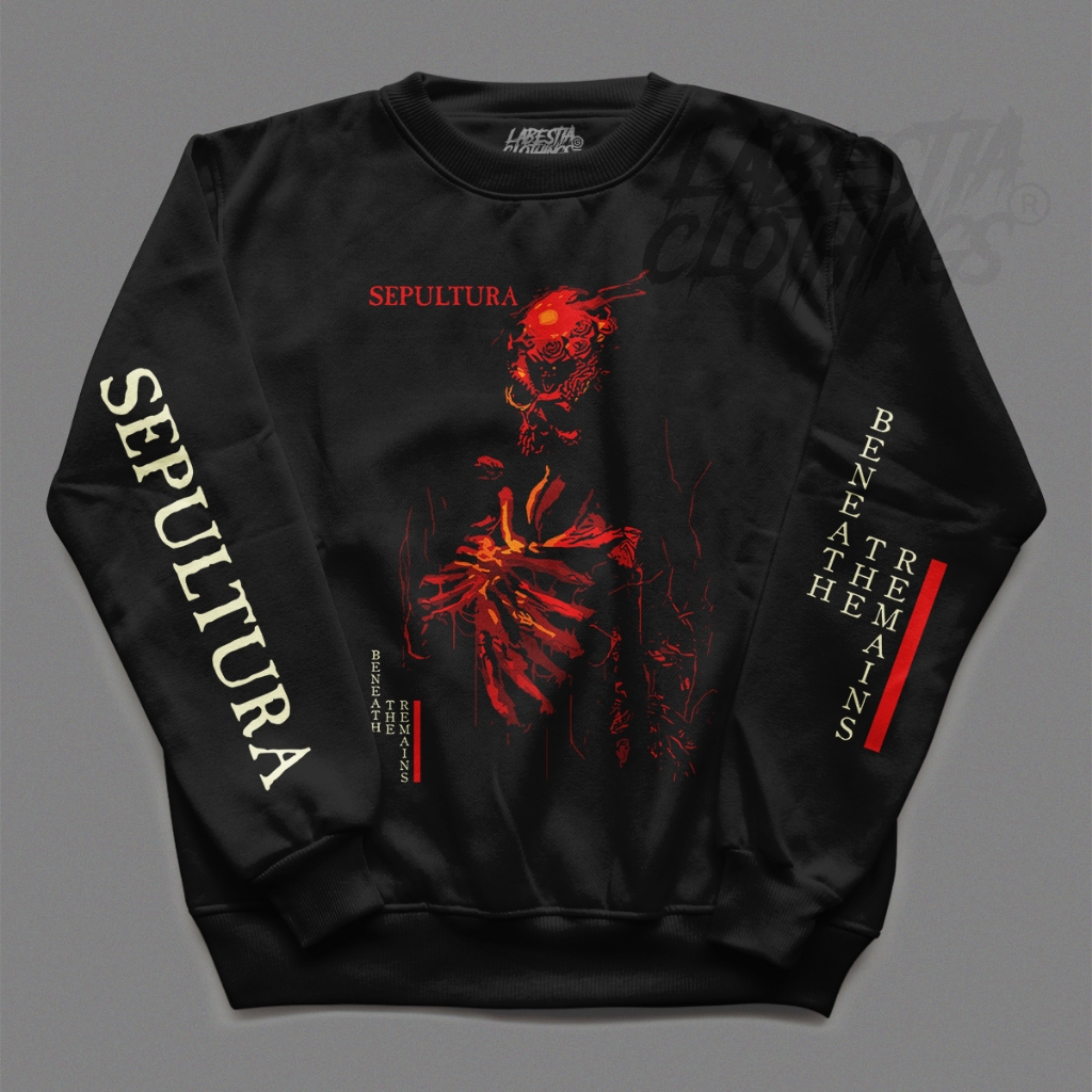 Moletom Careca Sepultura Blusa Gola Redonda Banda Brasileira Estilo Thrash Metal Vários Tamanhos em Oferta na Shopee