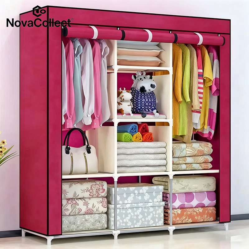Guarda Roupa Dobrável Organizador De Roupas Armário Multiuso Montavel Casal NovaCollect​