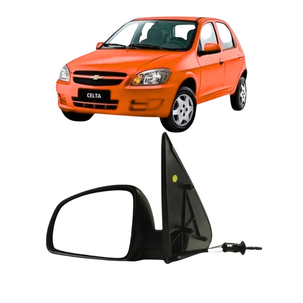 Retrovisor Celta Lado Esquerdo Com Controle 2007 2008 A 2015 em Oferta na Shopee