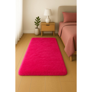 Tapete Passadeira Felpuda 1m X 60cm / 2m X 60cm / 60cm X 40cm Beira de Cama Peludo Shaggy