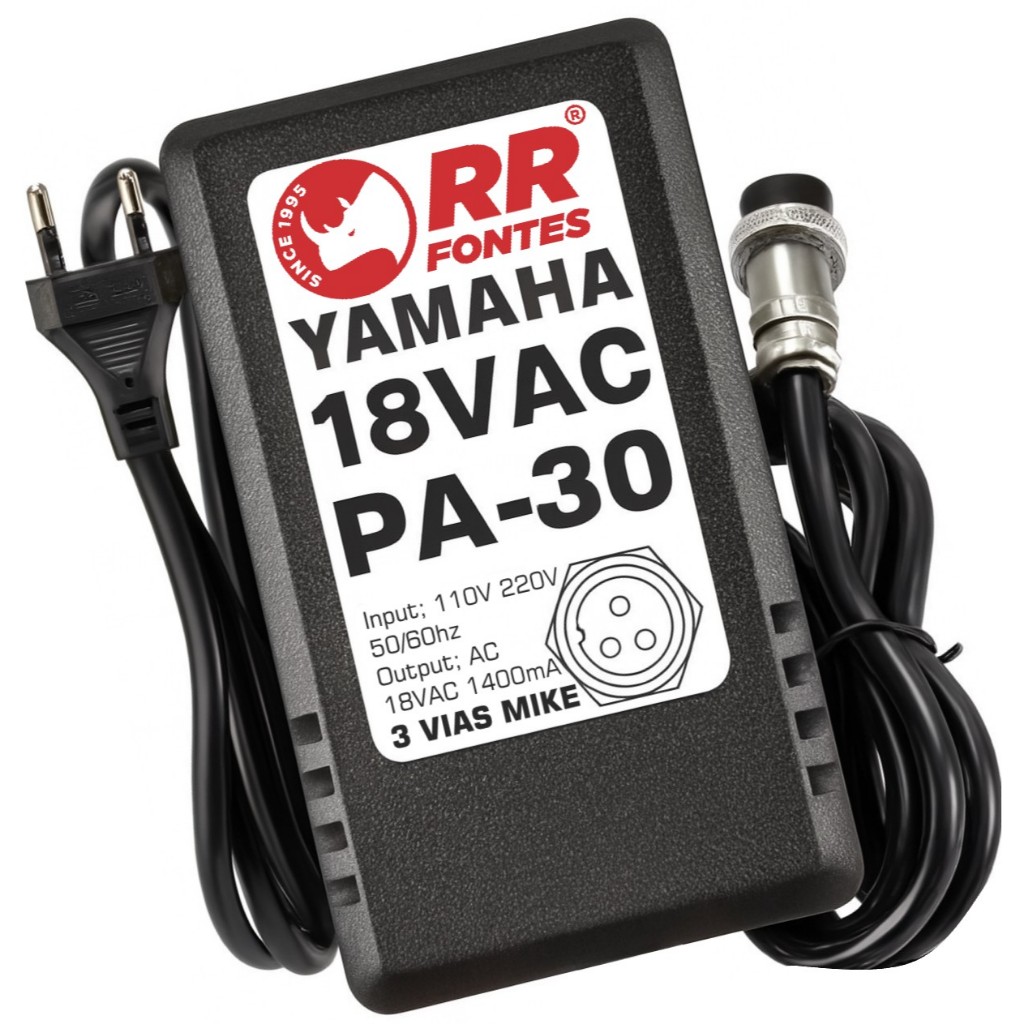 Fonte AC 18V Mesa Som Yamaha Pa 30 Mg206usb Mg166c Mg166cx Mg206c
