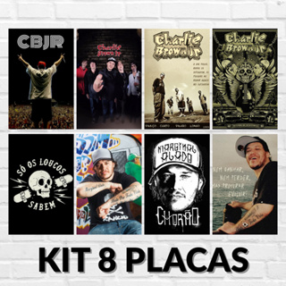 Placa Decorativa Charlie Brown Jr Kit em Oferta na Shopee