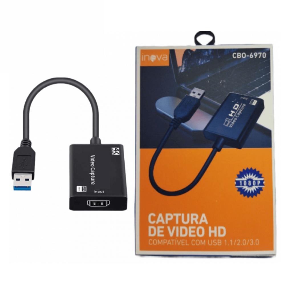 Placa De Captura De Vídeo Hdmi fêmea  Para USB 3.0 Full HD 1080P 4K Streaming CBO-6970