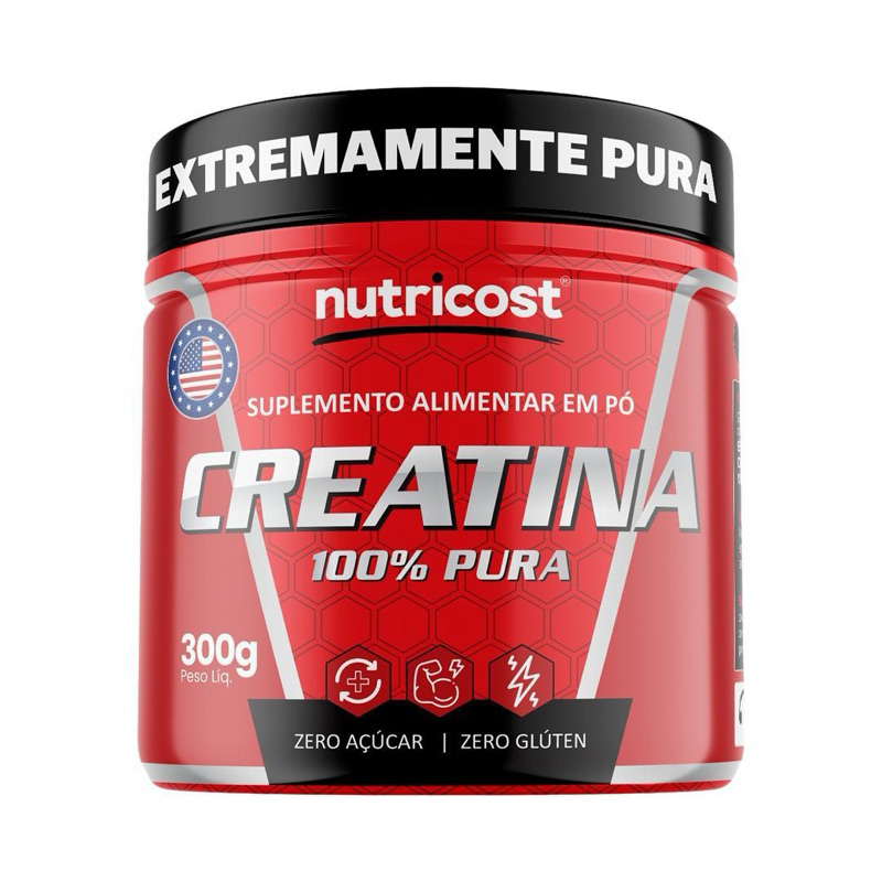 Creatina Nutricost 100% Pura 300g - Extremamente Pura