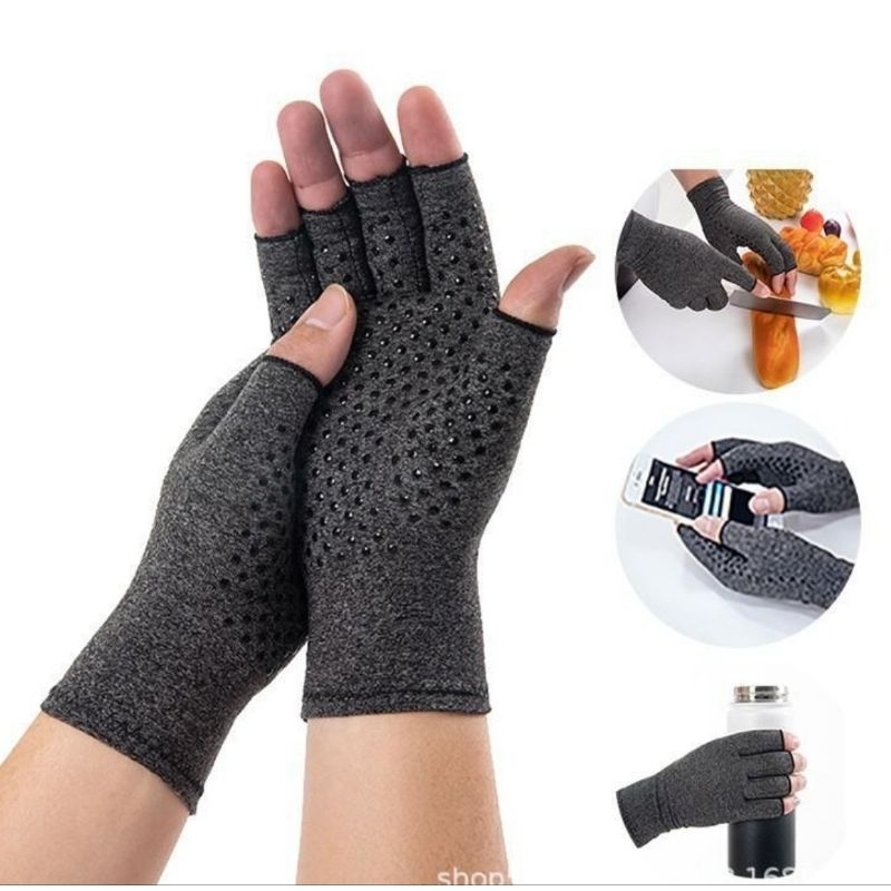 Luva de Compressão Antiderrapante Artrite Tendinite