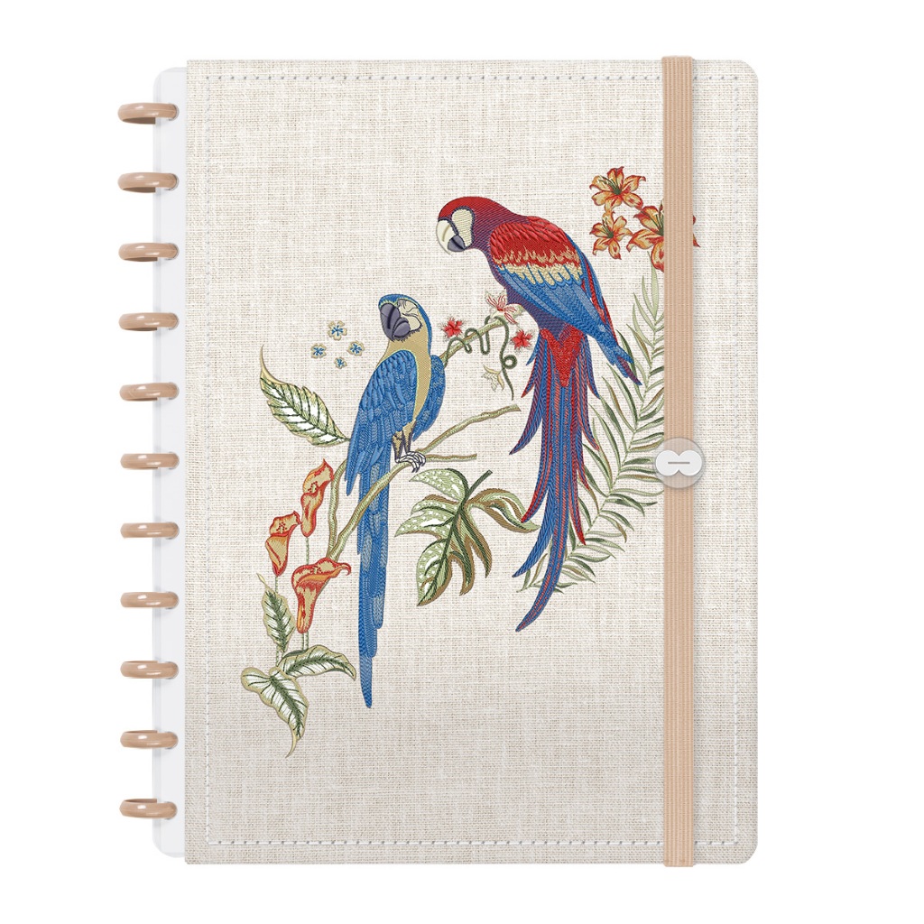 Caderno Iscool Disc Inteligente 80 Folhas Entrepontos Araras P / M / G em Oferta na Shopee