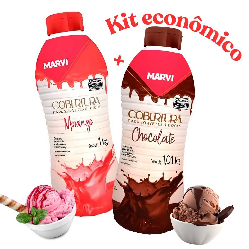 Cobertura de Sorvete Chocolate - Comprar com Melhor Preço em Lanches