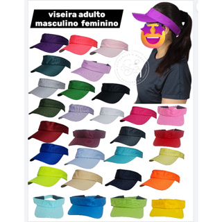 Viseira boné Sol Praia Verão Esporte Vôlei Varias Cores Unissex em Oferta na Shopee