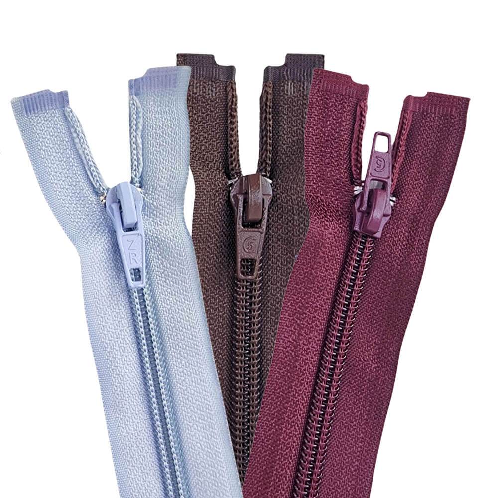 Zíper Jaqueta Destacável Nylon Tam: 50cm - Pacote c/ 10 Unidades