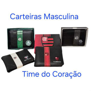 Carteiras Masculina Modelos Slim,, Times do Coração em Oferta na Shopee