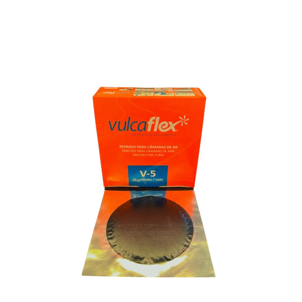 Remendo Redondo a Frio V-05 Caixa com 25 Unidades Vulcaflex